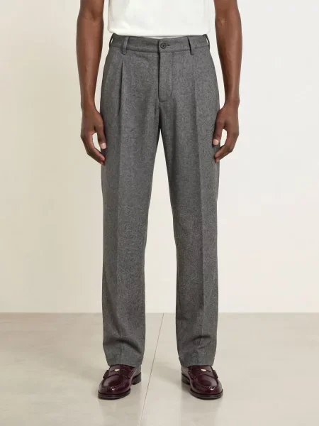 Drykorn Oblekové Kalhoty Leek Relaxed Fit grau