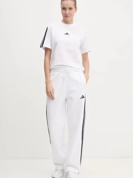 Koszulka adidas Essentials Cotton 3 Stripes krótki rękaw czarny XS biały