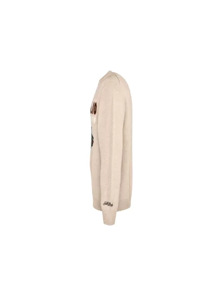 Sweter Mc2 Saint Barth wełniany beżowy