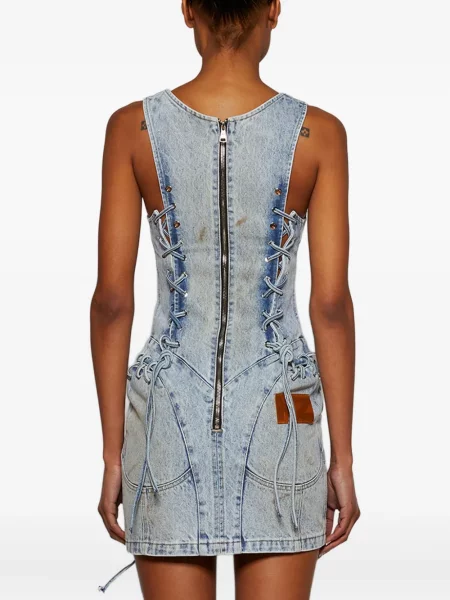 Odgovarati traper haljina Natasha Zinko plava