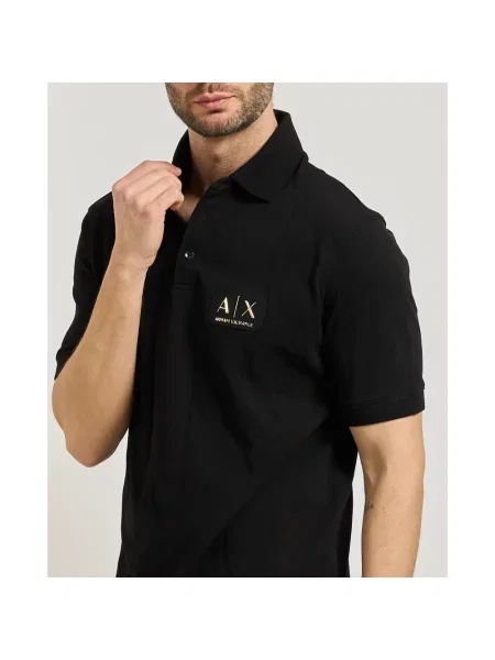 Koszulka polo Armani Exchange czarna