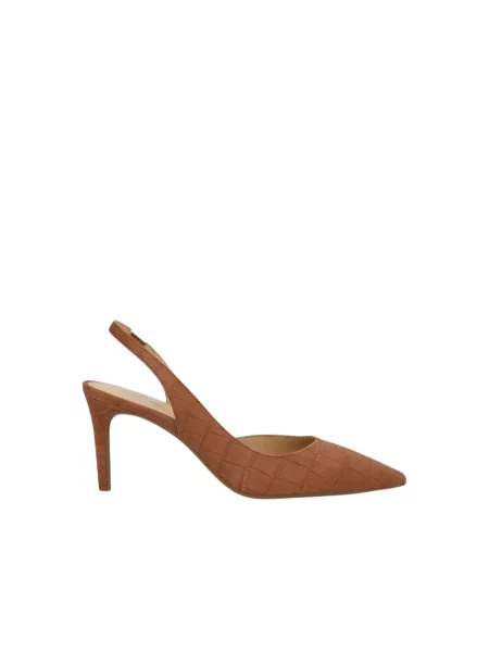 Czółenka Michael Kors skórzana brązowa