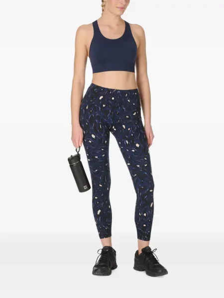 Leggings Sweaty Betty cu imagine cu model leopard albastru