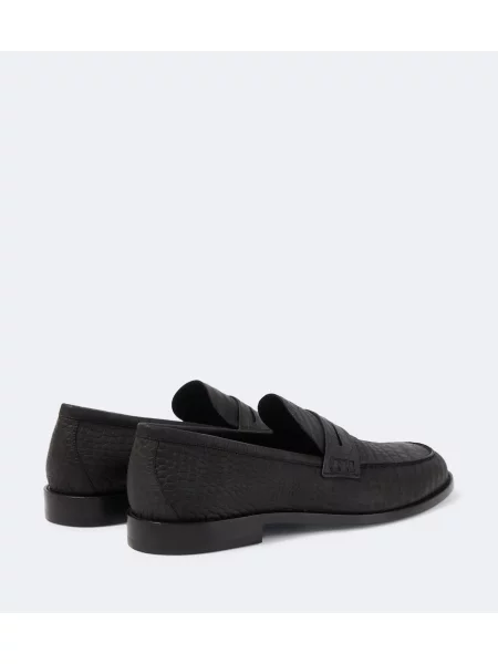 Pantofi loafer Manolo Blahnik din piele negru