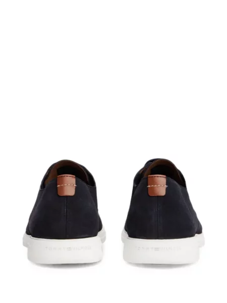 Šněrovací semišový derby Tommy Hilfiger modrý