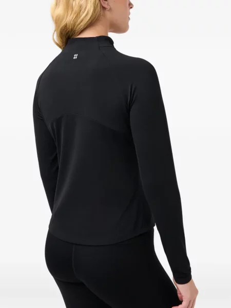 Hanorac cu fermoar Sweaty Betty negru