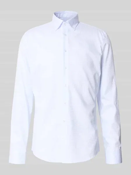 Koszula biznesowa o kroju slim fit z czystej bawełny model New B.D.' Seidensticker błękitna