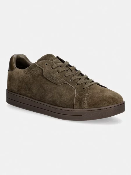 Michael Kors Keating Lace Up sneakers pentru bărbați din piele întoarsă verde