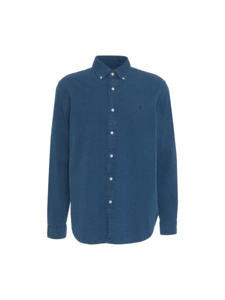 Koszula casualowa o kroju regular fit z czystej bawełny Polo Ralph Lauren niebieska