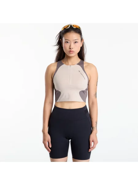 Adidas x Hermanos Koumori Running Crop Top Wonder Beige/ Charcoal M bej