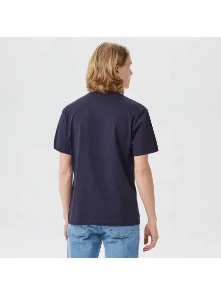 Lacoste футболка чоловіча з круглим вирізом синя