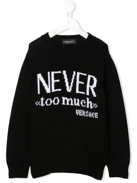 Sweter dziecięcy Versace czarny