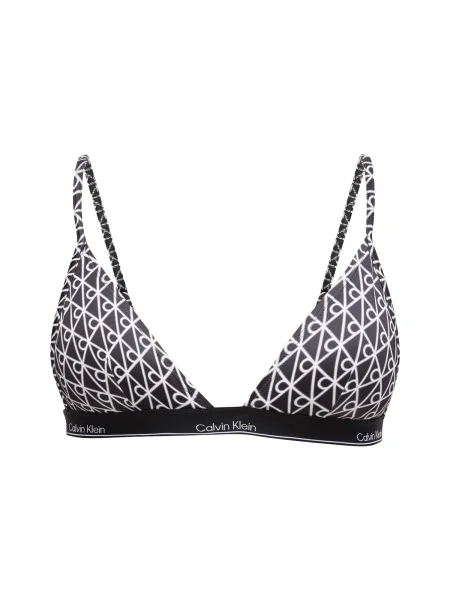 Calvin Klein Swimwear Sutien costum de baie / alb negru