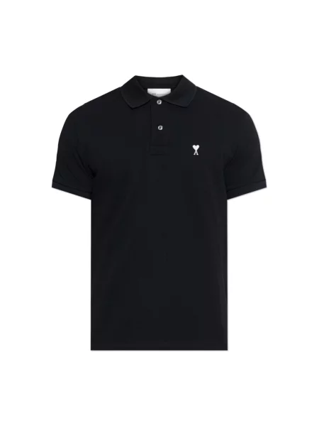 Koszulka polo Ami Paris czarna