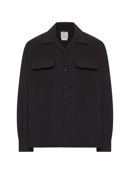 Вълнена риза Visvim черно