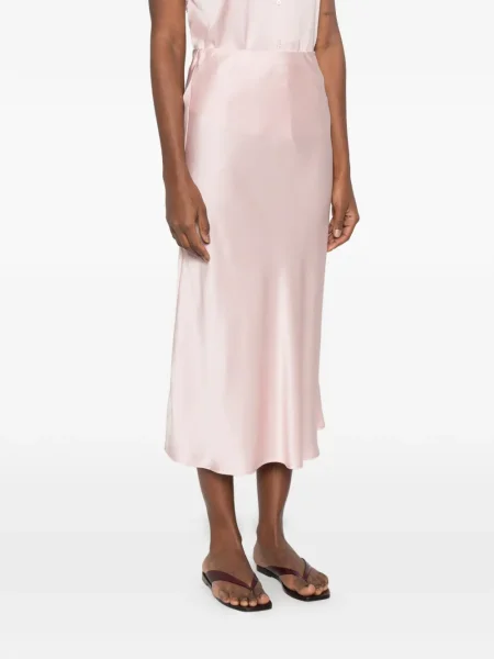 Spódnica midi Ottodame do kolan różowa