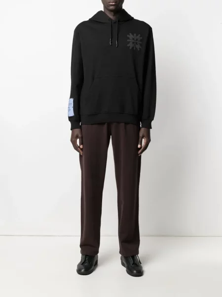 Hoodie Mcq με σχέδιο με αφηρημένο print μαύρο