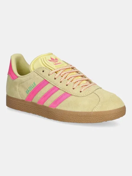 Adidas Originals sneakers din piele intoarsă Gazelle galben