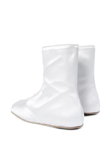 Botine Ann Demeulemeester cu șireturi din satin