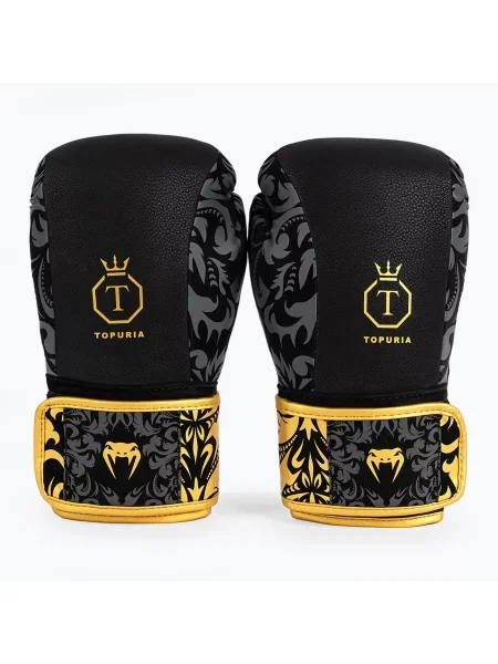 Rękawice bokserskie Venum x Ilia Topuria Unmatched Boxing black/gold czarne