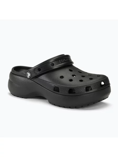 Pantofle Crocs Classic Platform Clog bílá černé