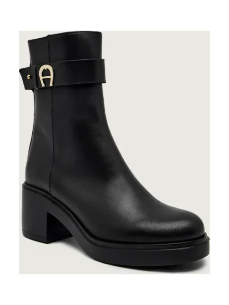 Aigner De piele botine cu NORA 2A negru