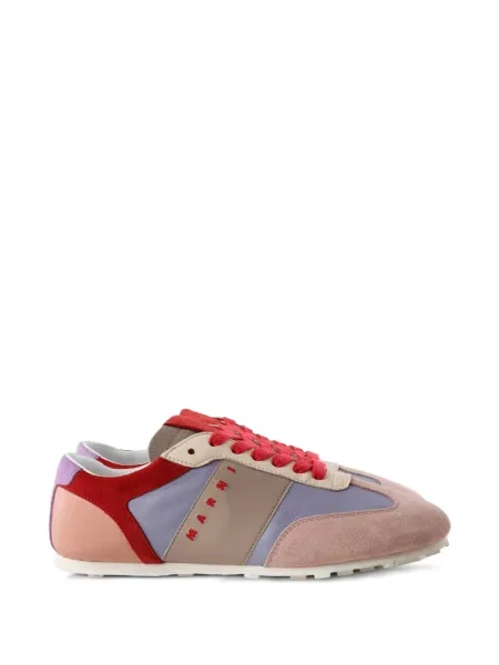 Sneakerși Marni cu imagine roz