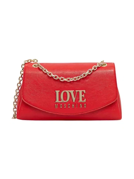 Love Moschino torebka crossbody z imitacji skóry czerwona