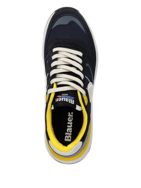 Sneakerși Blauer cu șireturi din dantelă albastru