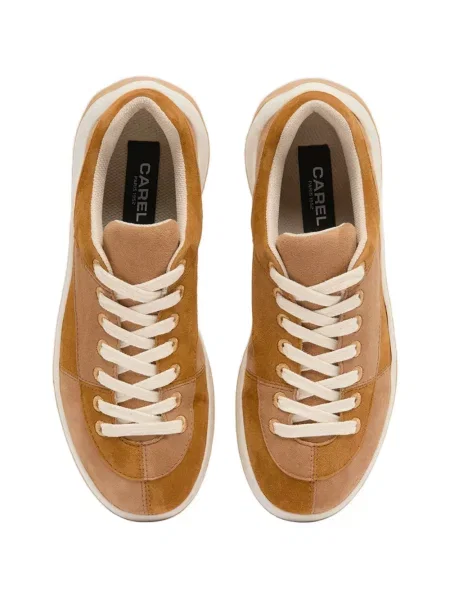 Sneakerși Carel Paris din piele de căprioară maro