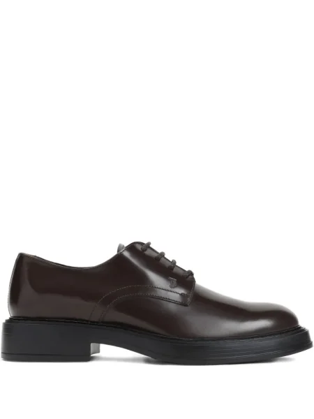 Pantofi derby Tod's cu șireturi din piele negru