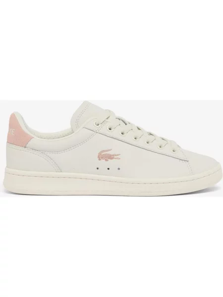 Buty do biegania Lacoste Carnaby Set Leather różowo beżowe 36 białe