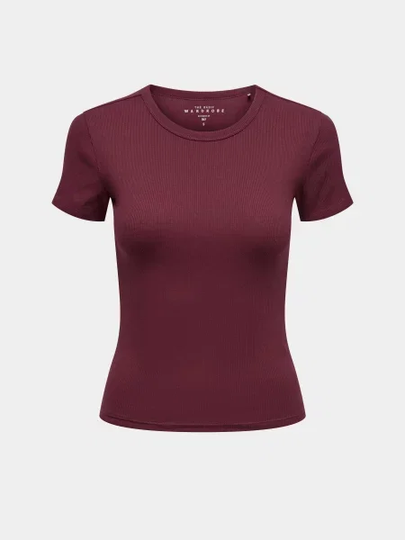 Футболка Only бордовий
