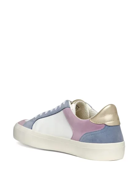 Sneakerși Geox din piele alb