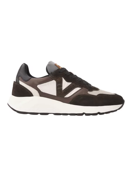 Sneakersy Via Vai skórzane brązowe