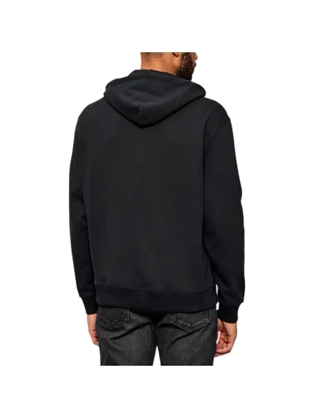 Calvin Klein Jeans Mikina LS EU MICRO MONOLOGO HO Casual Fit čierna