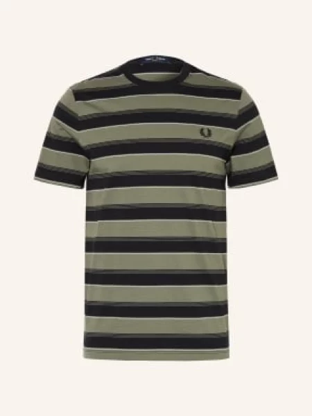 Fred Perry Koszulka schwarz zielona