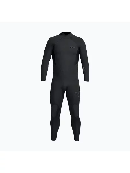 Costum de înot pentru bărbați Xcel Axis mm Back Zip Full black negru