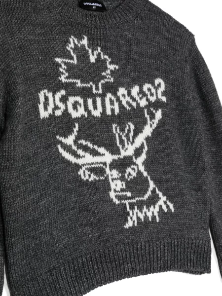 Sweter dziecięcy Dsquared2 szary