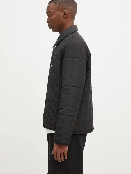 Μπουφάν Maison Kitsuné Quilted Blouson μαύρο