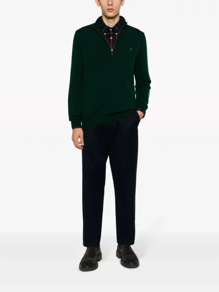 Vilnonis megztinis Polo Ralph Lauren žalia