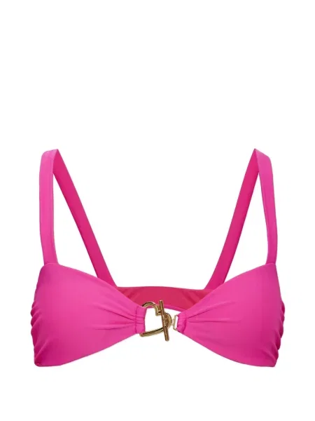 Top Moschino cu motiv cu inimi roz