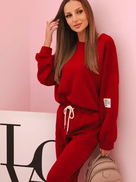 Pantaloni Kesi Włoski roșu