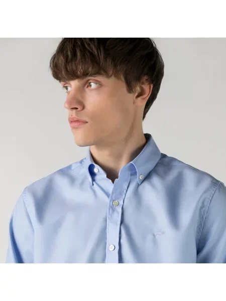 Lacoste сорочка чоловіча блакитна