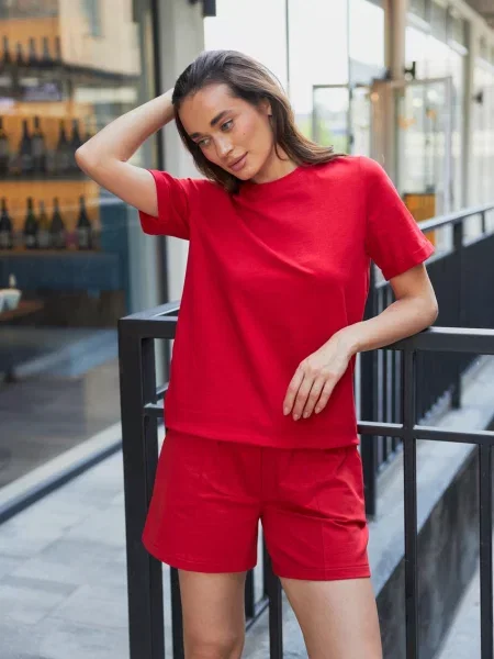 Футболка Umon бавовна/еластан червоний