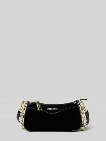 Torba na ramię z detalem z logo model ‘Elly’ Valentino Bags czarna