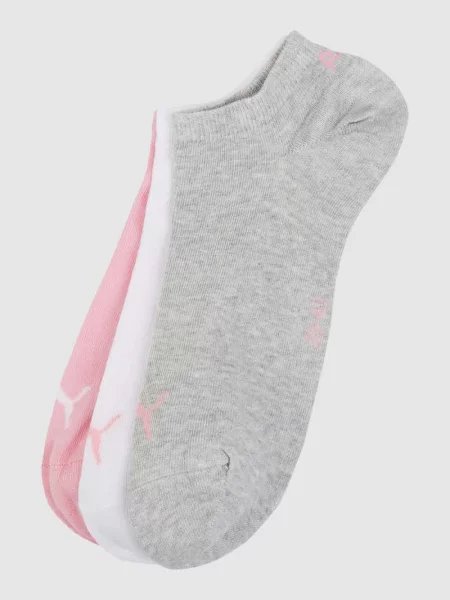 Krótkie skarpety z detalami z logo w zestawie 3 szt. Puma