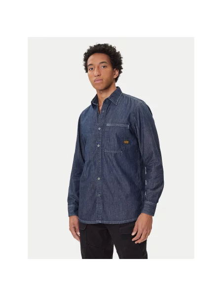 G-Star Raw Джинсова сорочка Regular Fit cиній