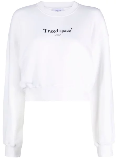 Decupat hanorac Off-white cu imagine