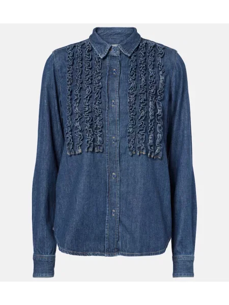 Košulja Nili Lotan s volanima plava